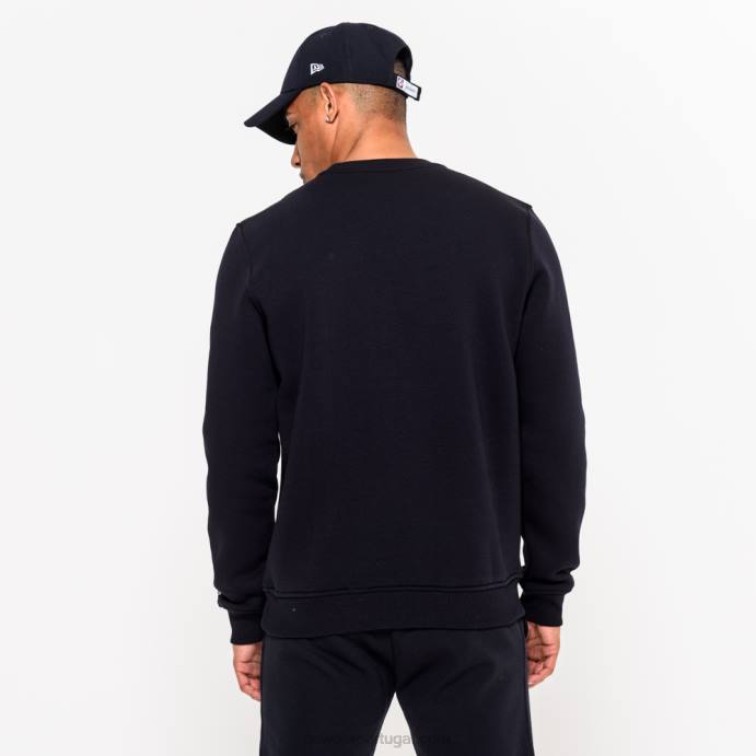 FFTN2694 New Era moletom gola redonda new york yankees marinho
