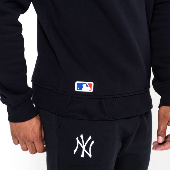 FFTN2694 New Era moletom gola redonda new york yankees marinho