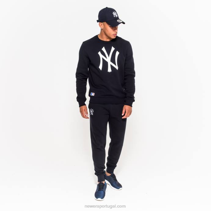 FFTN2694 New Era moletom gola redonda new york yankees marinho
