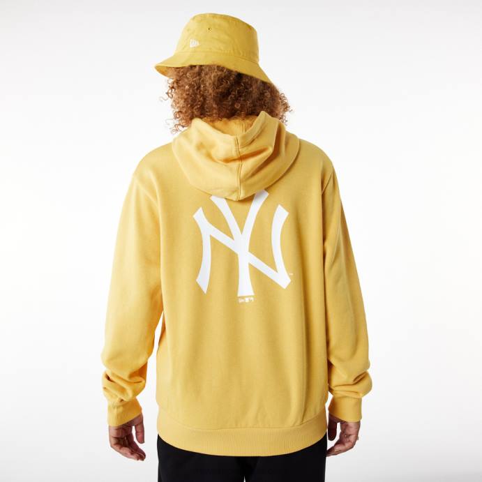 FFTN2706 New Era New York Yankees League Essential Moletom Amarelo Pastel