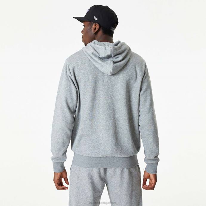 FFTN2712 New Era la lakers nba essentials moletom cinza médio com zíper