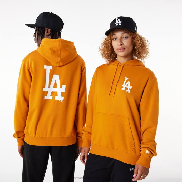FFTN2714 New Era moletom laranja essencial la dodgers mlb league