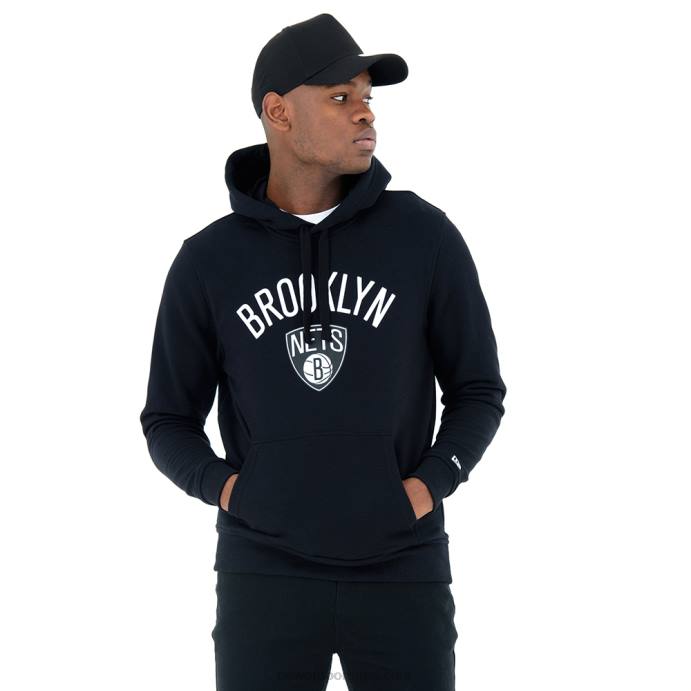FFTN2724 New Era brooklyn nets moletom preto