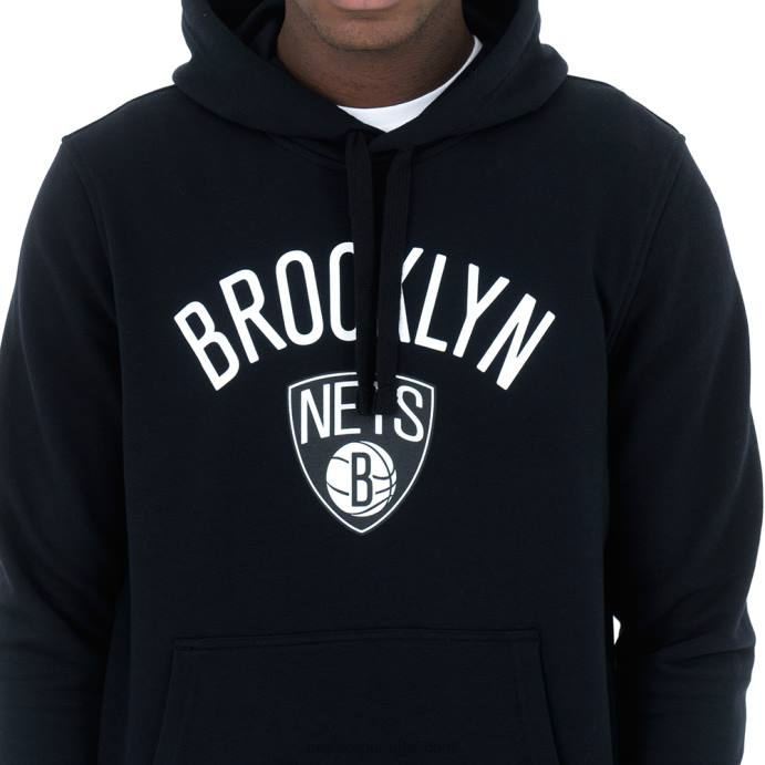 FFTN2724 New Era brooklyn nets moletom preto
