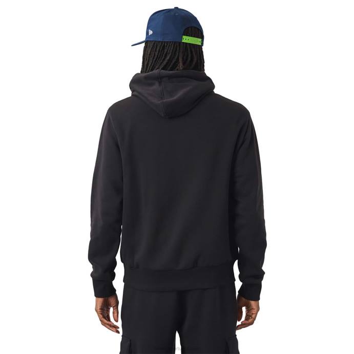 FFTN2739 New Era moletom com capuz preto seattle seahawks nfl script