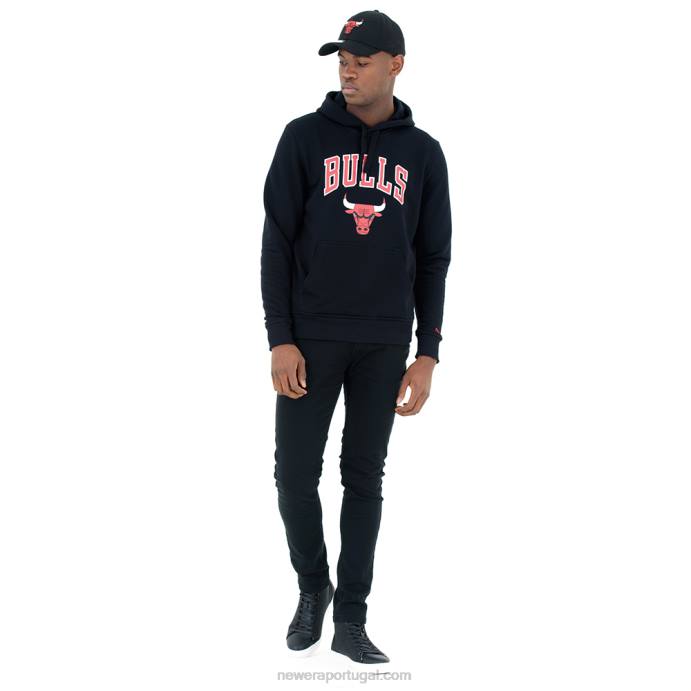 FFTN2740 New Era chicago bulls moletom preto