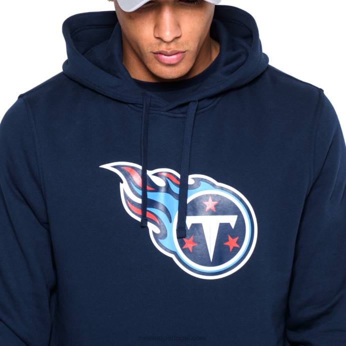 FFTN2742 New Era tennessee titans moletom azul marinho com logo da equipe