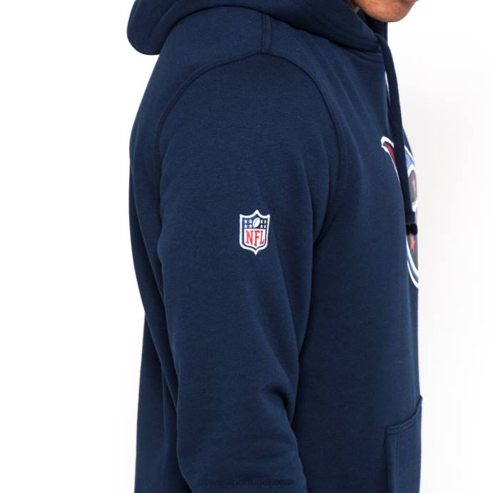 FFTN2742 New Era tennessee titans moletom azul marinho com logo da equipe
