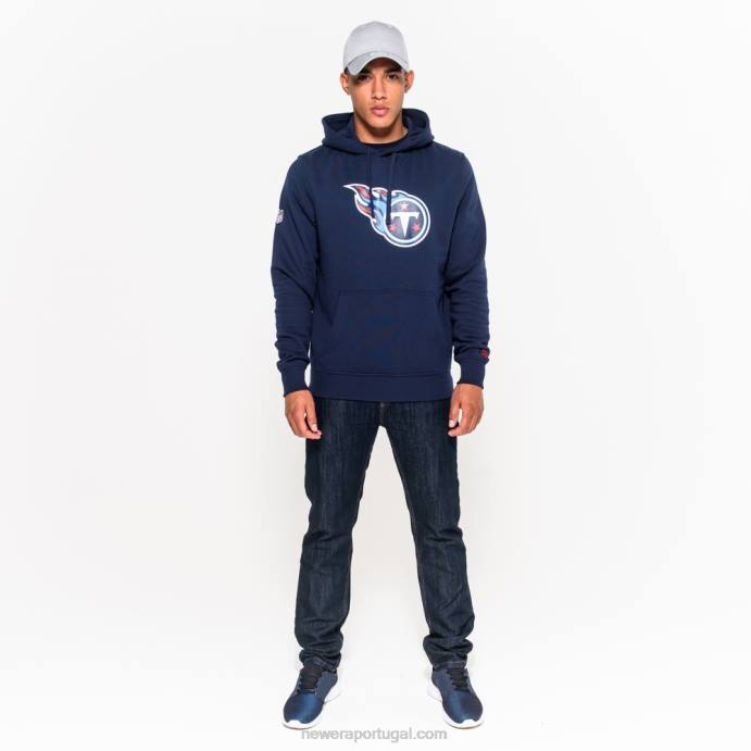FFTN2742 New Era tennessee titans moletom azul marinho com logo da equipe