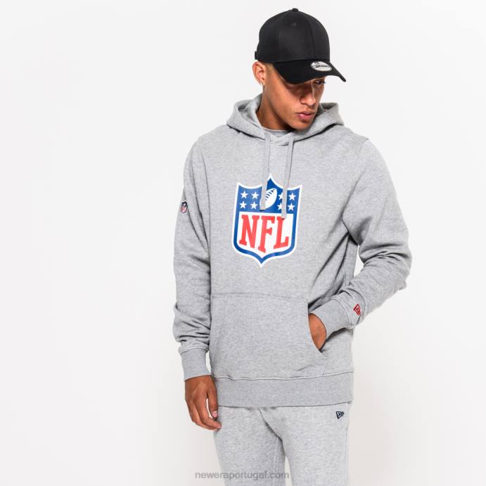 FFTN2748 New Era moletom cinza logo nfl