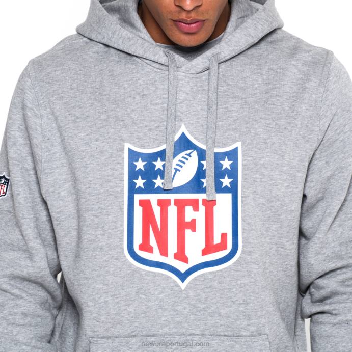 FFTN2748 New Era moletom cinza logo nfl