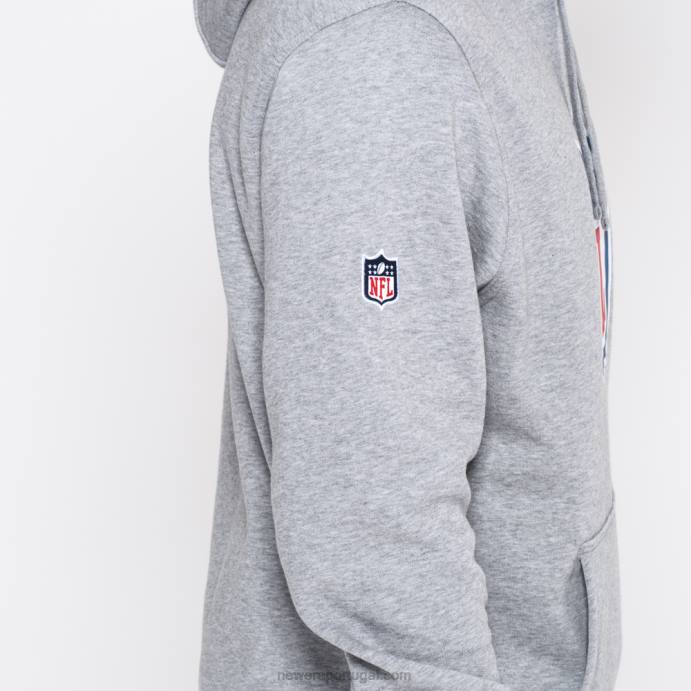 FFTN2748 New Era moletom cinza logo nfl
