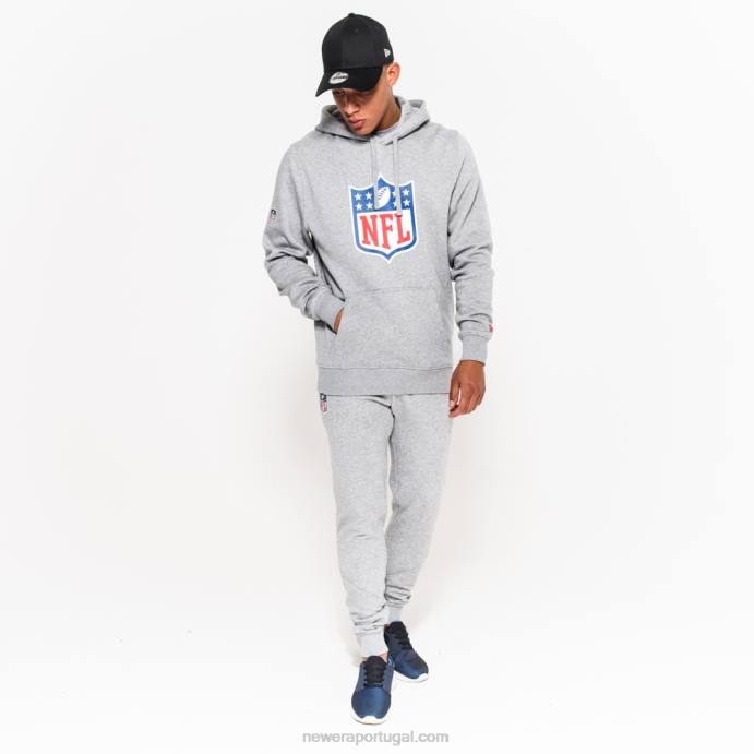 FFTN2748 New Era moletom cinza logo nfl