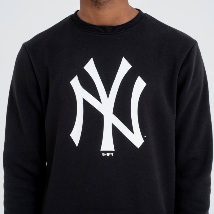 FFTN2750 New Era New York Yankees Moletom preto com logo da equipe