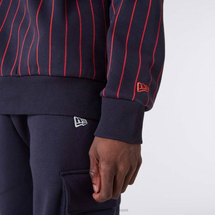 FFTN2753 New Era moletom oversized azul risca de giz