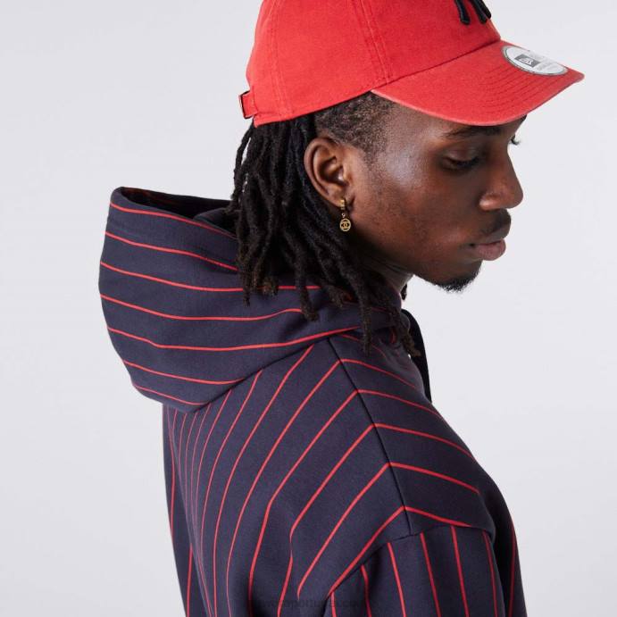 FFTN2753 New Era moletom oversized azul risca de giz