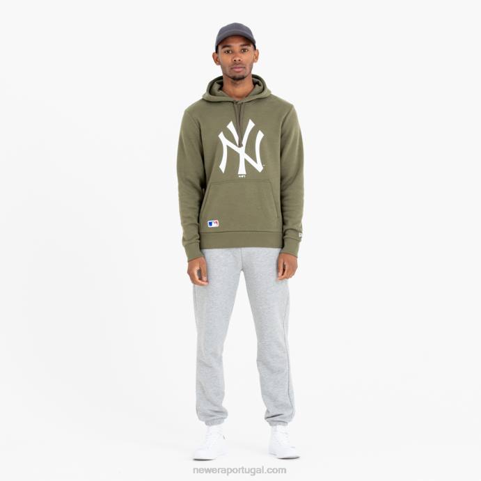FFTN2766 New Era New York Yankees moletom verde com logo da equipe