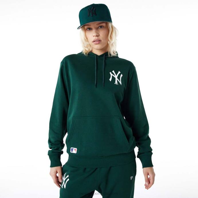 FFTN2769 New Era New York Yankees Essentials moletom verde escuro
