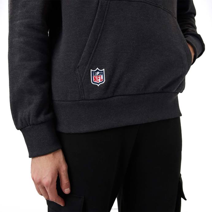 FFTN2771 New Era green bay packers nfl script moletom cinza escuro