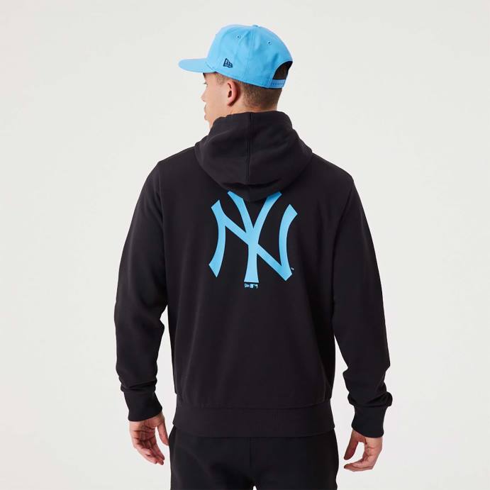 FFTN2776 New Era New York Yankees MLB League Essential Moletom Pulôver Preto