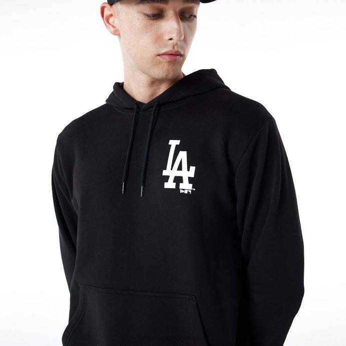 FFTN2777 New Era La Dodgers Essentials moletom com capuz preto