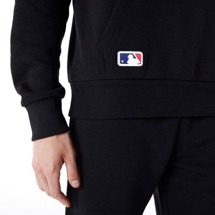 FFTN2777 New Era La Dodgers Essentials moletom com capuz preto