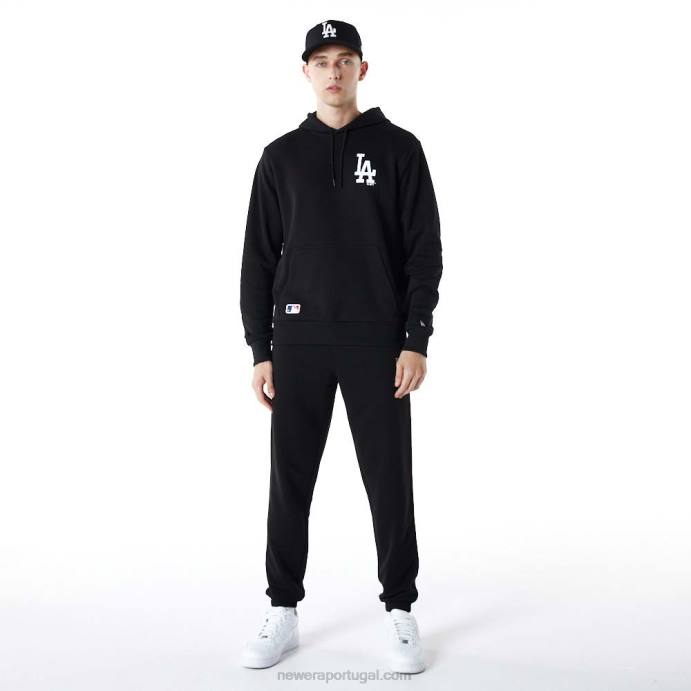 FFTN2777 New Era La Dodgers Essentials moletom com capuz preto