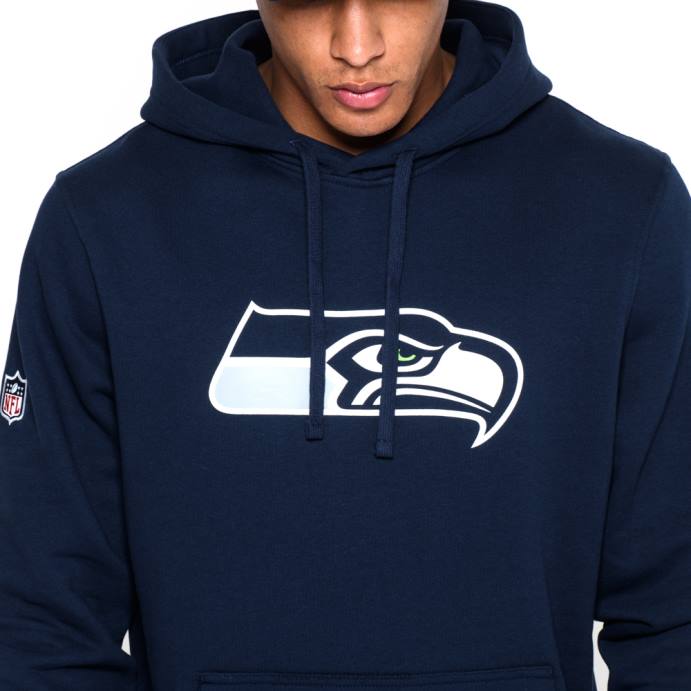 FFTN2780 New Era moletom azul com logo da equipe seattle seahawks