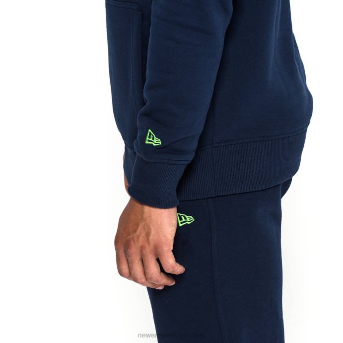 FFTN2780 New Era moletom azul com logo da equipe seattle seahawks