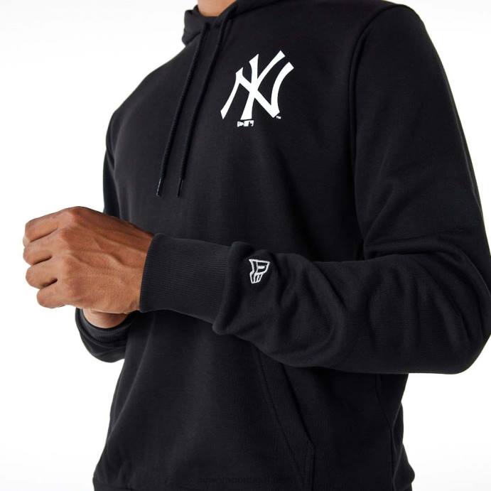 FFTN2785 New Era New York Yankees Essentials moletom com capuz preto