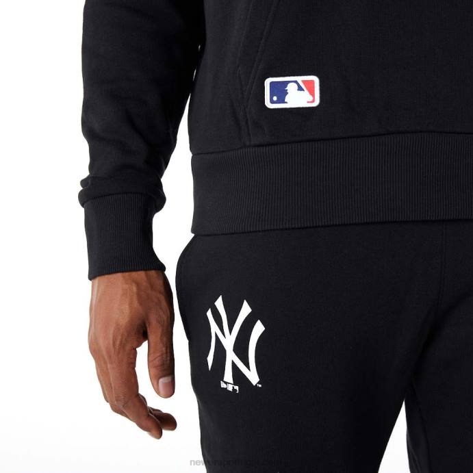 FFTN2785 New Era New York Yankees Essentials moletom com capuz preto