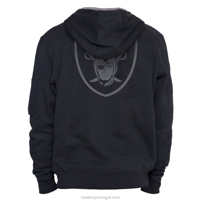 FFTN2786 New Era moletom las vegas raiders x alpha industreis preto
