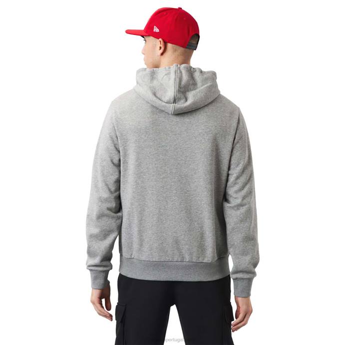 FFTN2787 New Era nfl logo script moletom cinza