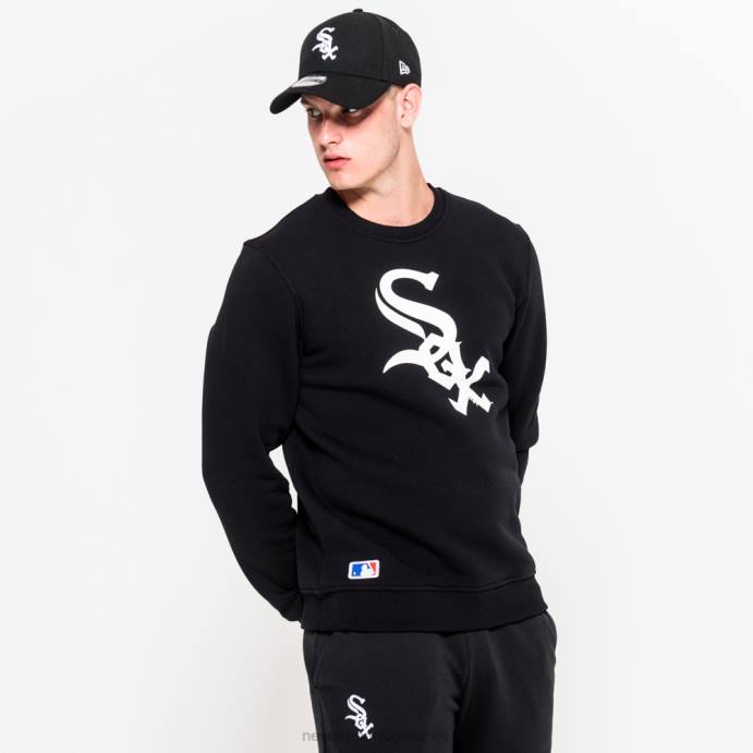 FFTN2788 New Era moletom gola careca chicago white sox team preto