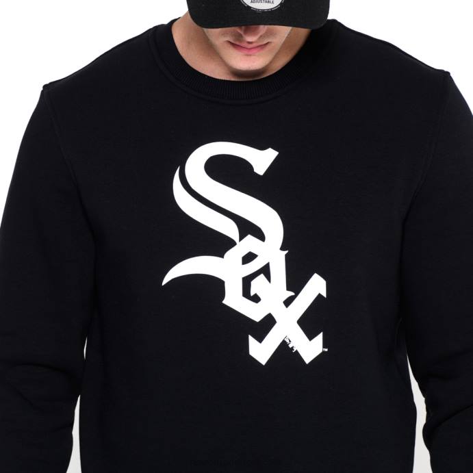 FFTN2788 New Era moletom gola careca chicago white sox team preto