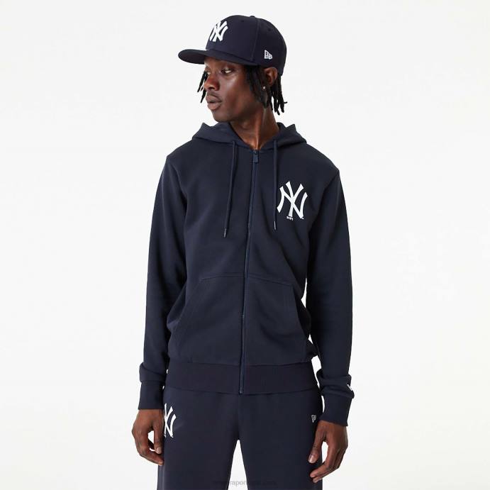 FFTN2798 New Era new york yankees mlb league essencial marinho moletom com zíper completo