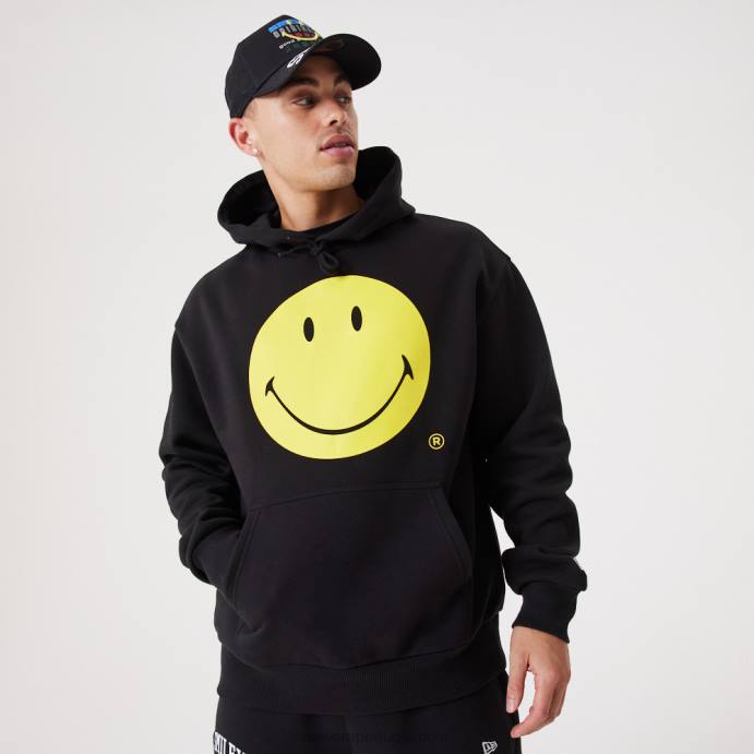 FFTN2800 New Era smiley essencial moletom preto
