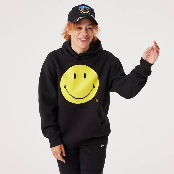 FFTN2800 New Era smiley essencial moletom preto