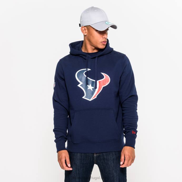 FFTN2810 New Era houston texans moletom azul marinho com logo da equipe