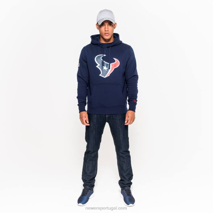 FFTN2810 New Era houston texans moletom azul marinho com logo da equipe
