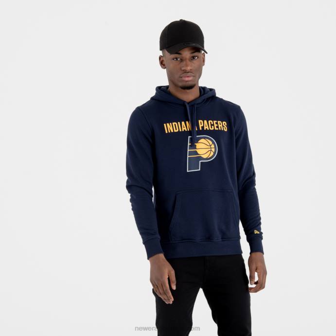FFTN2811 New Era indiana pacers moletom azul marinho com logo da equipe da nba