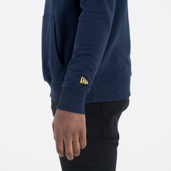 FFTN2811 New Era indiana pacers moletom azul marinho com logo da equipe da nba