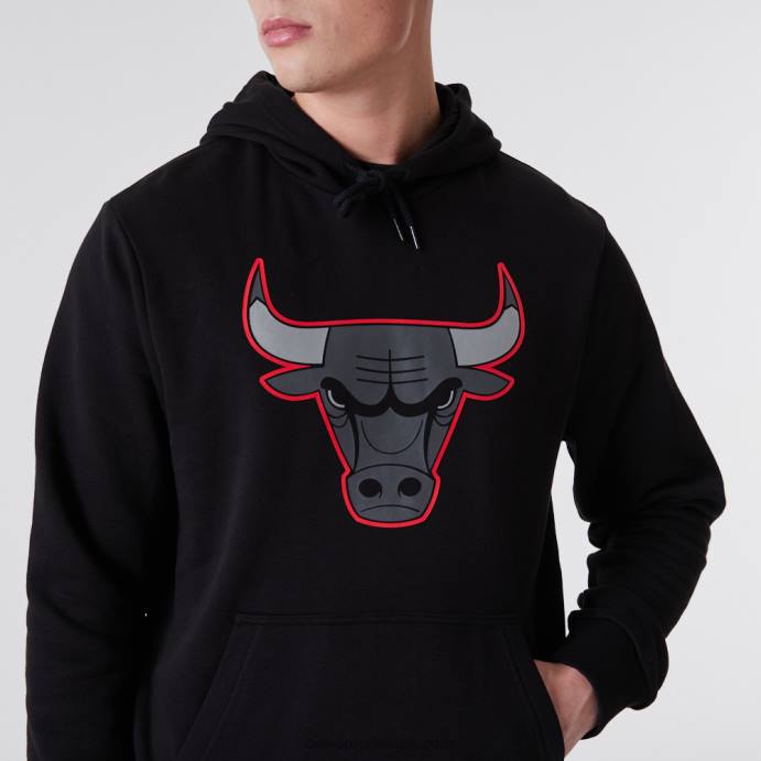 FFTN2813 New Era chicago bulls nba sketch logo moletom preto