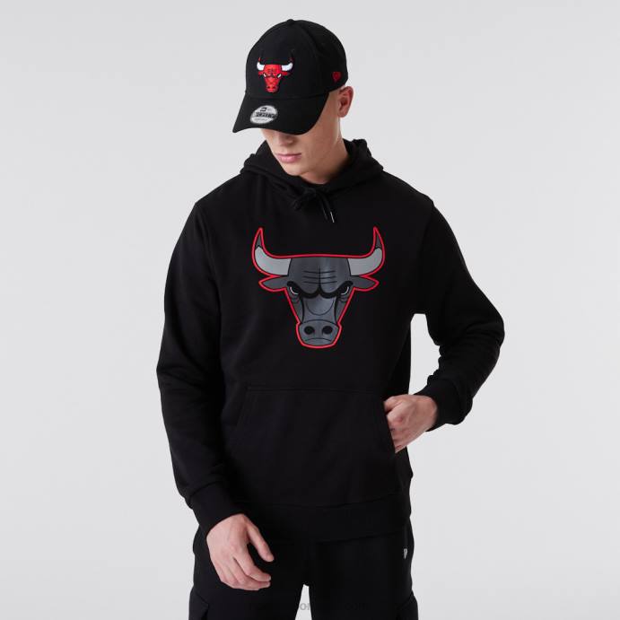 FFTN2813 New Era chicago bulls nba sketch logo moletom preto