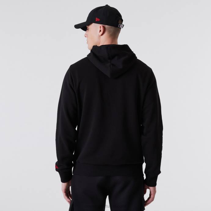 FFTN2813 New Era chicago bulls nba sketch logo moletom preto
