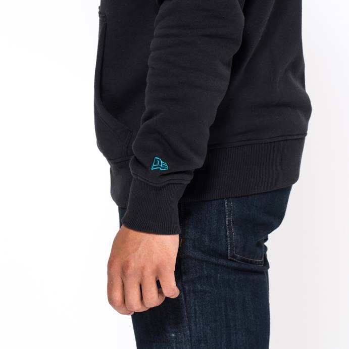 FFTN2817 New Era moletom preto com logo da equipe jacksonville jaguars
