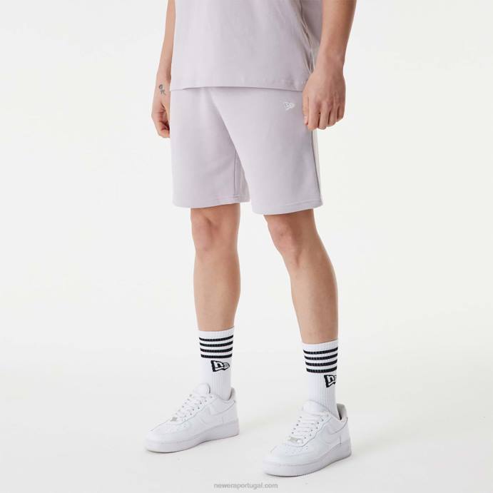 FFTN2631 New Era short roxo com logo empilhado new york yankees mlb
