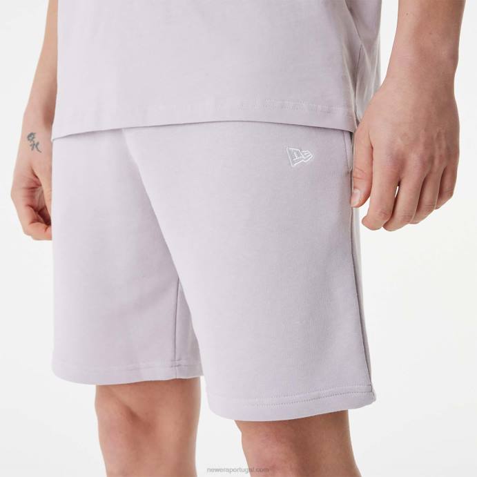 FFTN2631 New Era short roxo com logo empilhado new york yankees mlb
