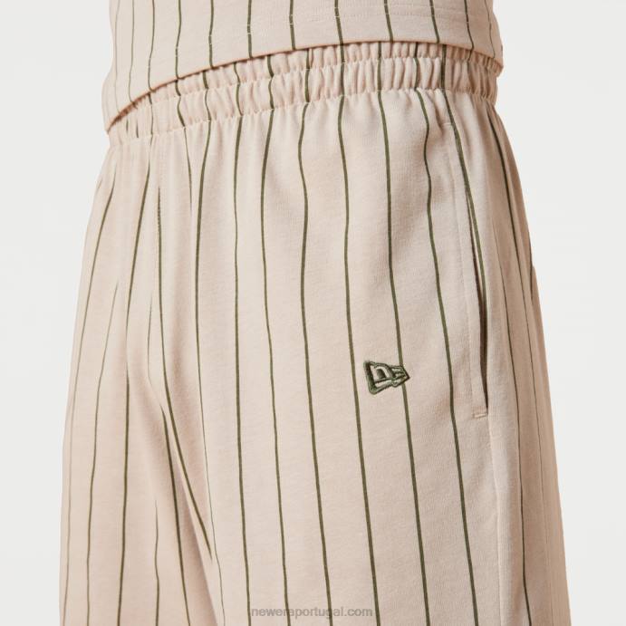 FFTN2632 New Era shorts de pedra risca de giz
