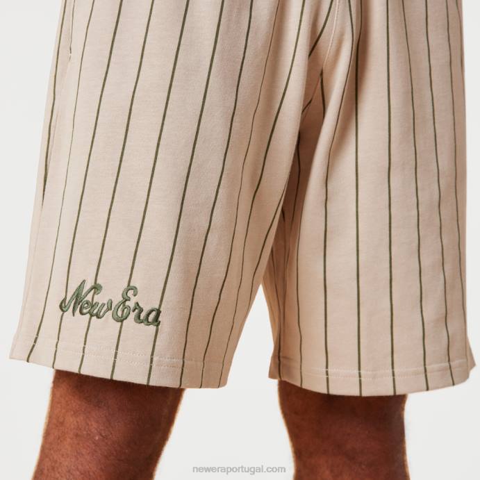 FFTN2632 New Era shorts de pedra risca de giz